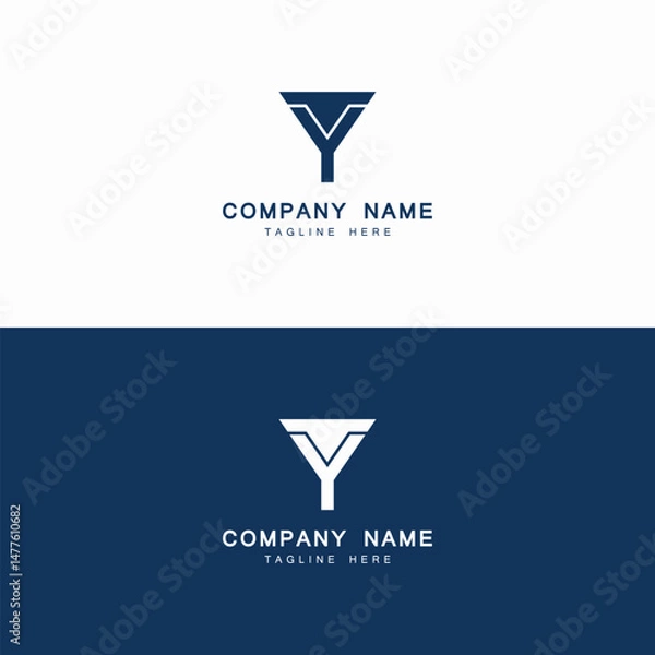 Obraz Alphabet YT TY letter logo design vector elements. Initials monogram icon.