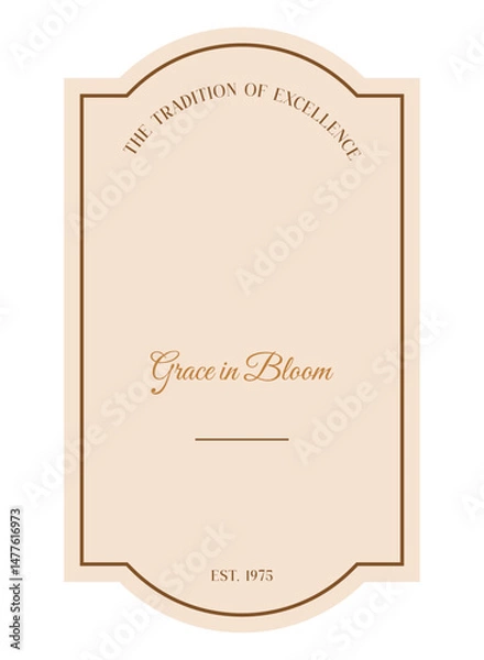 Obraz Elegant classical label with vintage typography
