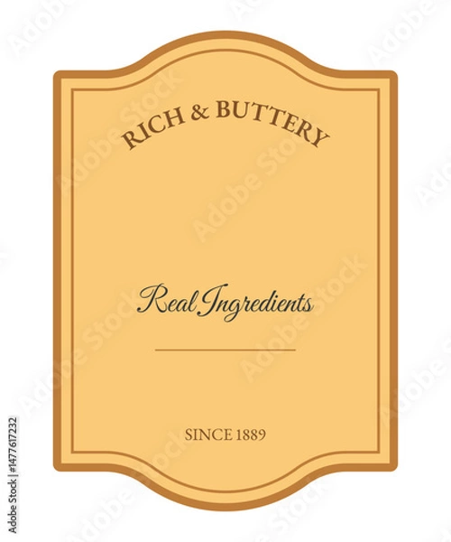 Obraz Isolated rustic Vintage Label template