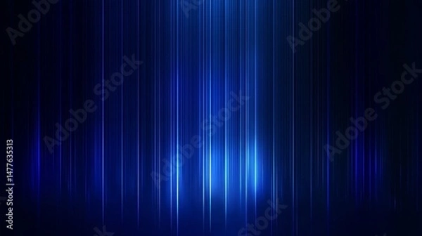 Obraz Abstract Blue Light Stripes Background