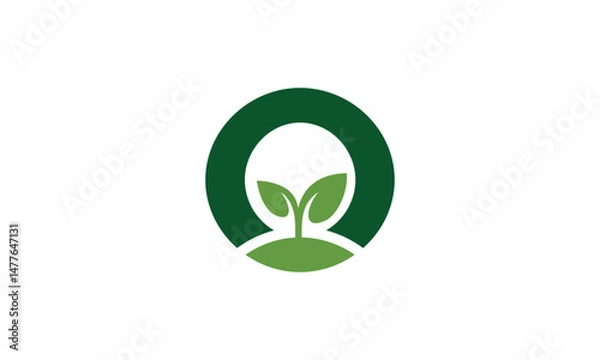 Fototapeta a graphic image with a plant seed theme, on a white background. vector graphic base.