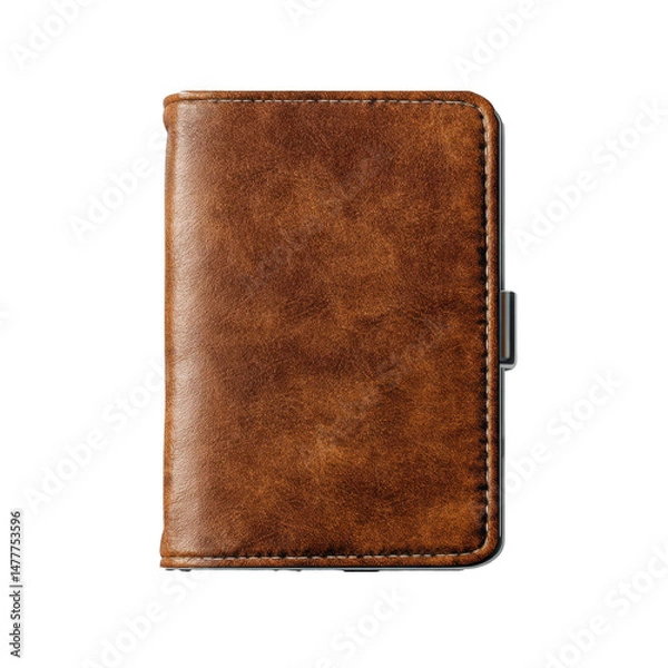 Obraz Pocket-sized travel diary, ultra realistic uhd photo, on transparent background