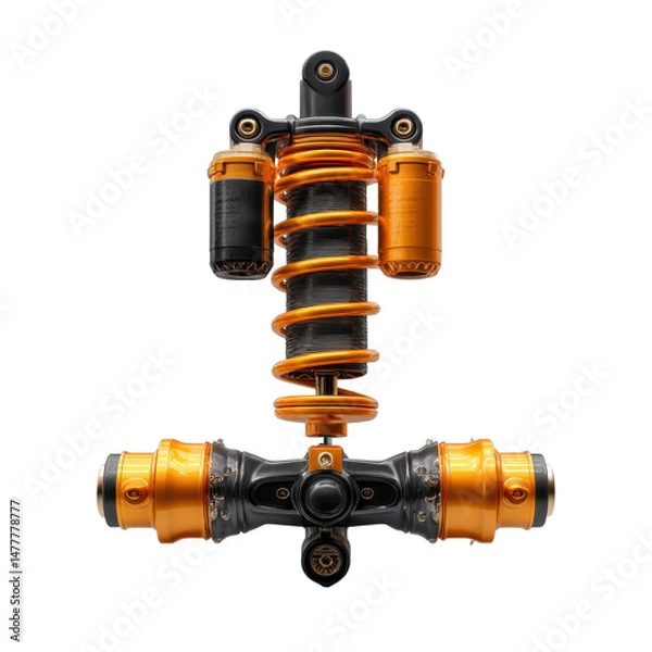 Obraz Toy shock absorber, ultra realistic uhd photo, on transparent background
