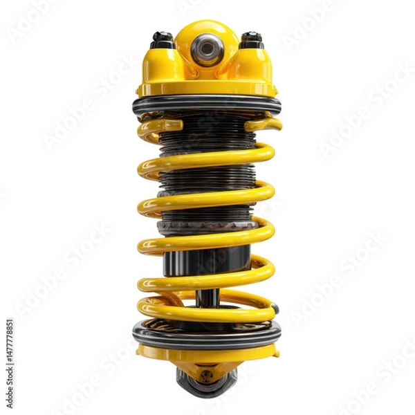 Obraz Toy shock absorber, ultra realistic uhd photo, on transparent background