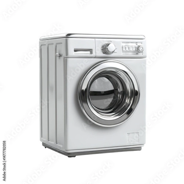 Obraz Toy washing machine, ultra realistic uhd photo, on transparent background