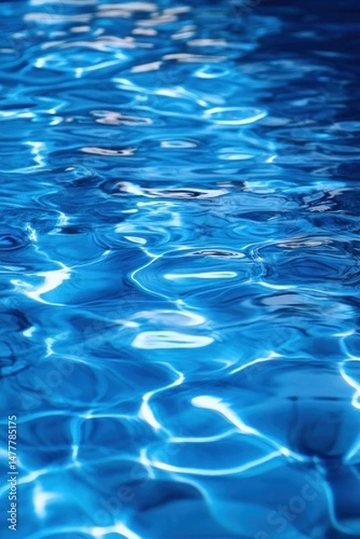 Fototapeta Rippling water surface in a pool