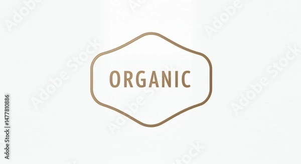 Obraz Organic label design element