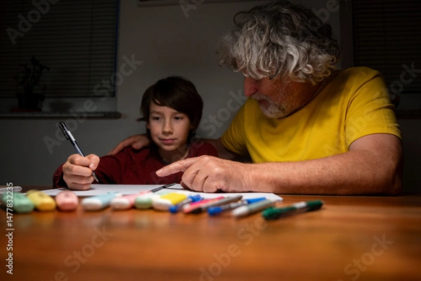 Obraz Evening study session