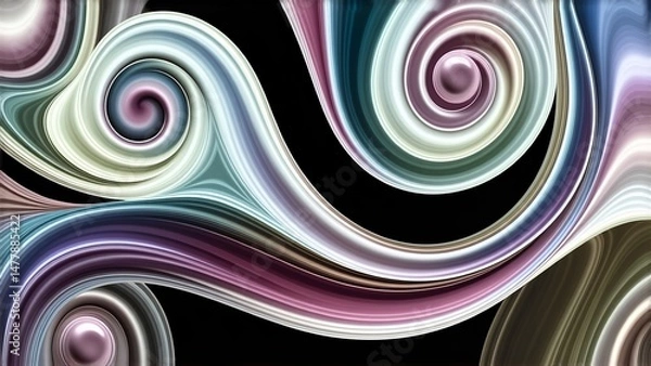 Fototapeta abstract background with colorful circles