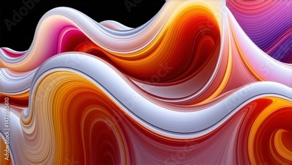 Obraz abstract background with waves