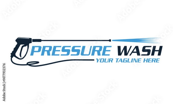 Obraz pressure wash logo design vector template illustration