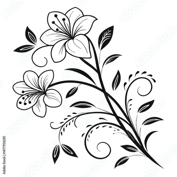 Fototapeta vector floral background