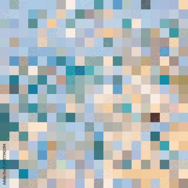 Obraz Colorful abstract mosaic background. Pixel effect. Camo and camouflage.