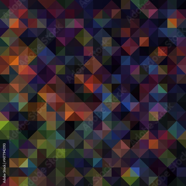Obraz Colorful polygonal abstract background. Low poly effect. Polygon backdrop.