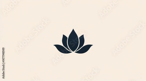 Obraz Elegant lotus flower graphic