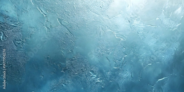 Fototapeta Abstract Blue Textured Background with Subtle Light Reflection
