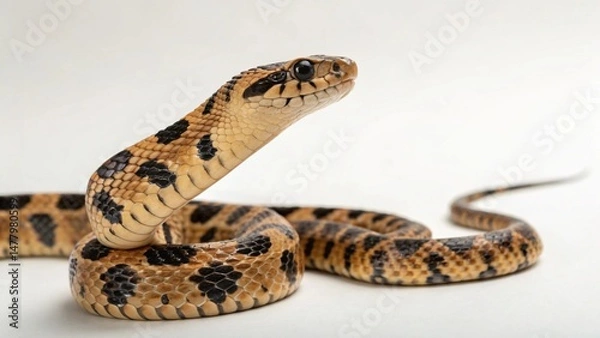 Fototapeta Collett’s Snake on studio background
