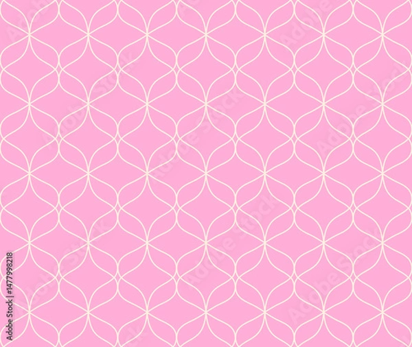 Obraz Classic art deco vector seamless pattern. Abstract vintage background. Geometric damask texture.