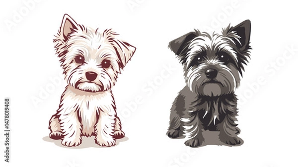 Obraz Small Dog Transparent Vector Designs