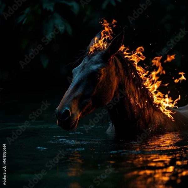 Obraz 
the fire horse