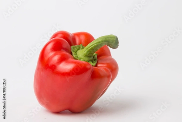 Obraz Red Bell Pepper on White Background