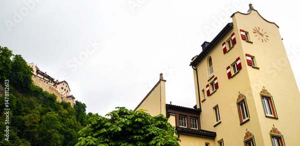 Fototapeta the capital of liechtenstein vaduz