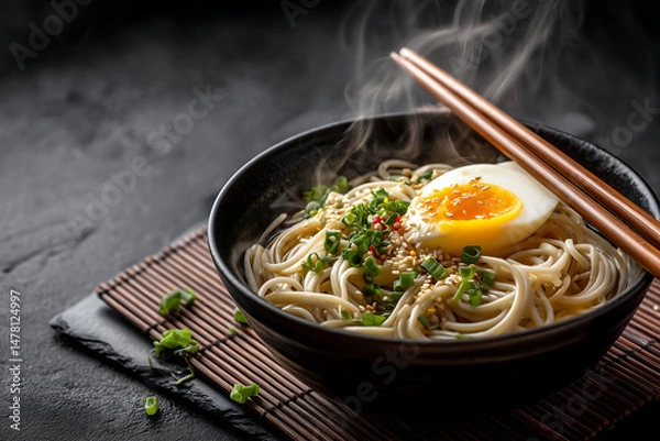 Obraz traditional Japanese soba noodle bowl 