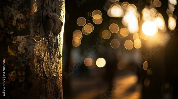 Obraz Motivational Quote Displayed on Wooden Board for Environmental Awareness