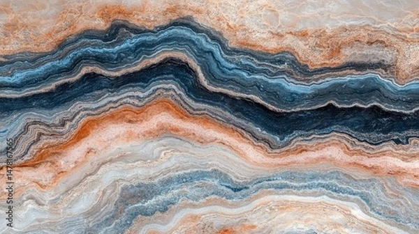 Fototapeta Natural beige marble stone texture to be used as a background design for tiles on walls and floors