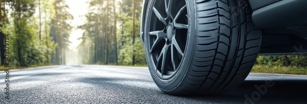 Obraz wheel of the car