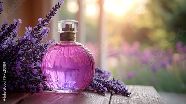 Obraz Lavender Perfume Bottle 
