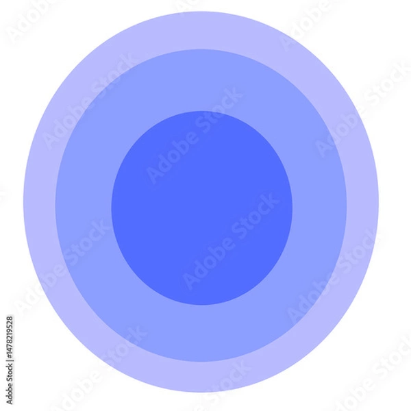 Fototapeta blue circle button