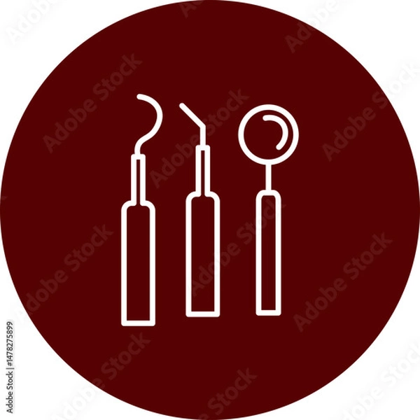 Obraz Excavator Vector Brown Circle Icon Design