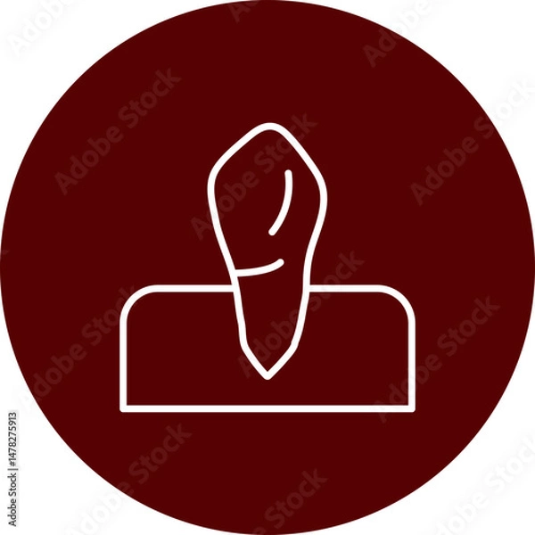 Obraz Canine Vector Brown Circle Icon Design