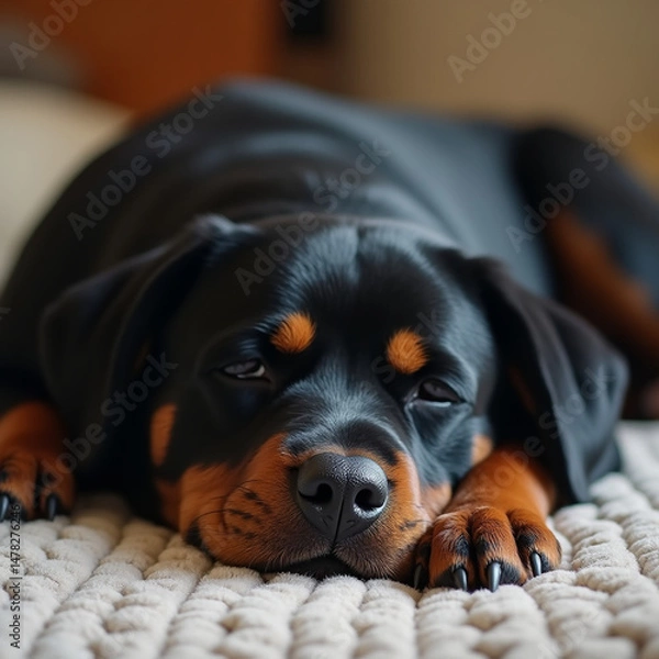 Obraz rottweiler portrait