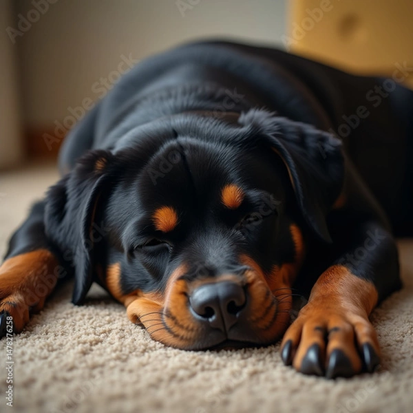 Obraz rottweiler portrait