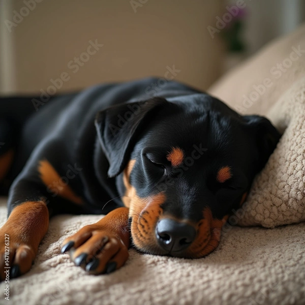 Obraz rottweiler portrait