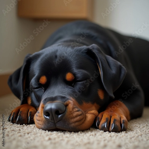 Obraz rottweiler portrait