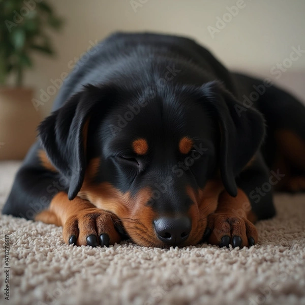 Obraz rottweiler portrait