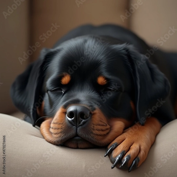 Obraz rottweiler portrait