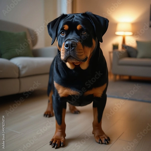 Obraz rottweiler portrait