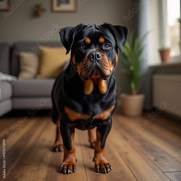 Obraz rottweiler portrait