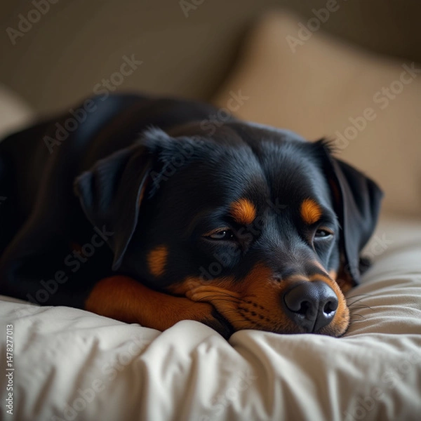 Obraz rottweiler portrait