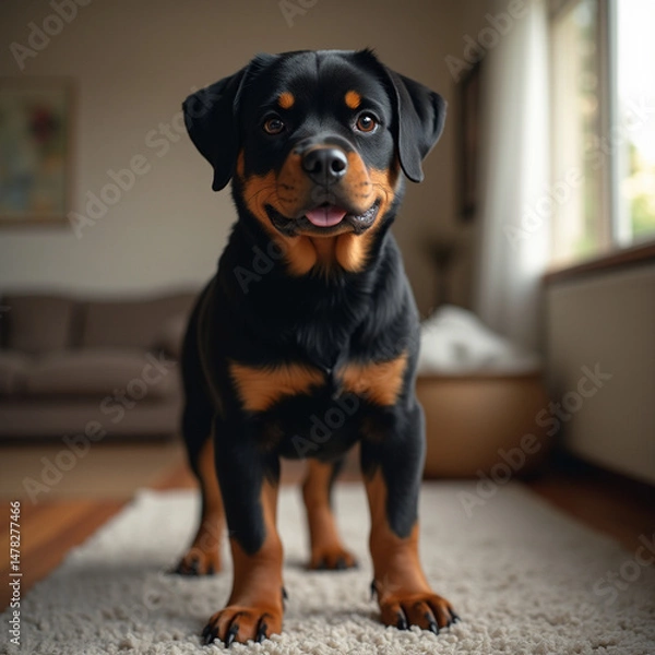 Obraz rottweiler portrait