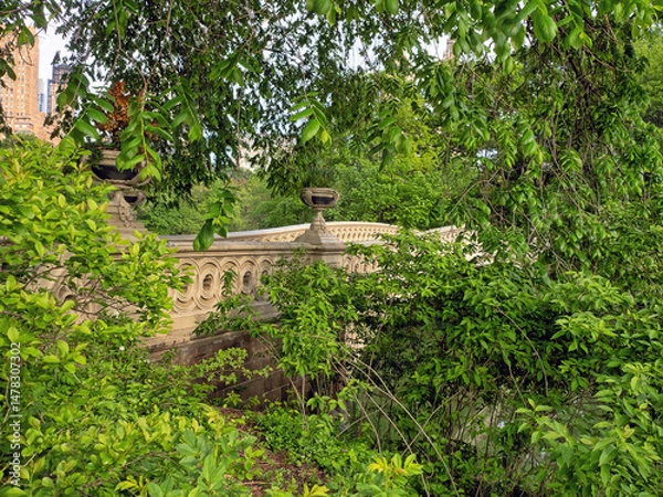 Fototapeta Bow bridge in late spring