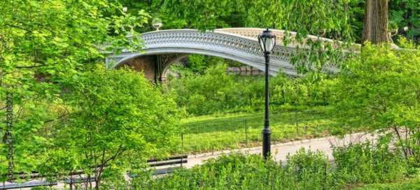 Fototapeta Bow bridge in late spring