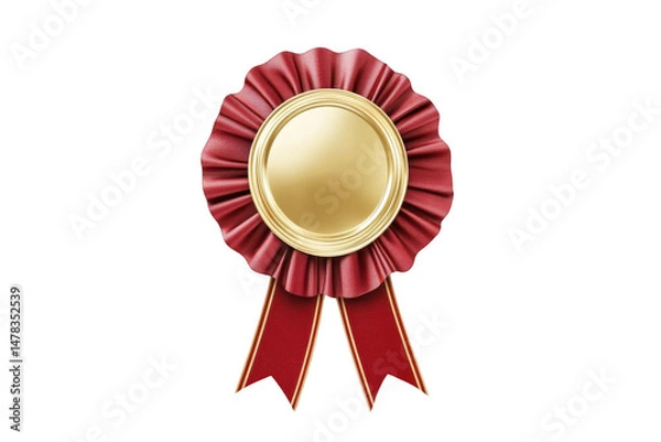 Obraz Celebrate Achievement with a Red Ribbon, Success and recognition, Award, victory.