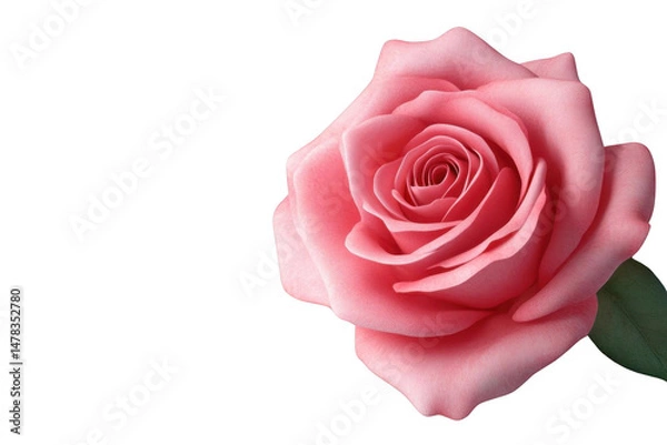 Obraz Capture Pink Rose Petals in Serene Stillness on Black Background, Gentle Bloom
