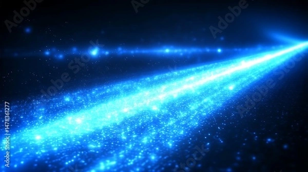 Obraz Abstract glowing light beams