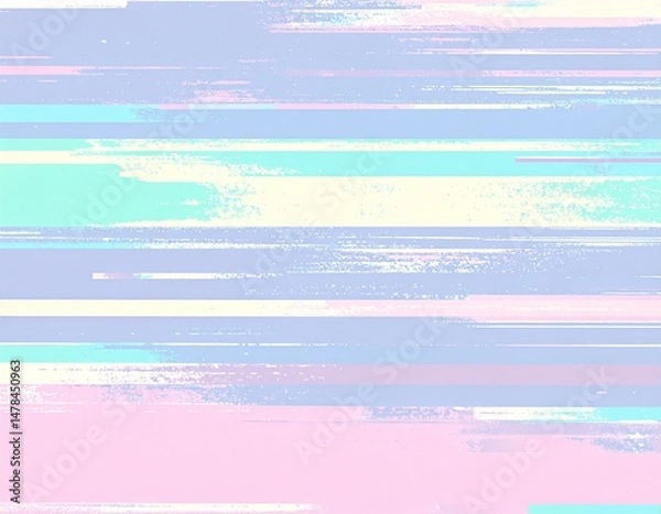 Fototapeta 優しい色のグリッジノイズ